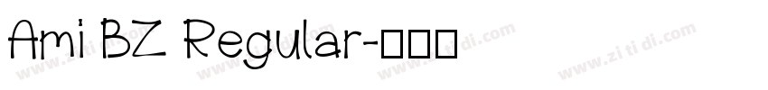 Ami BZ Regular字体转换